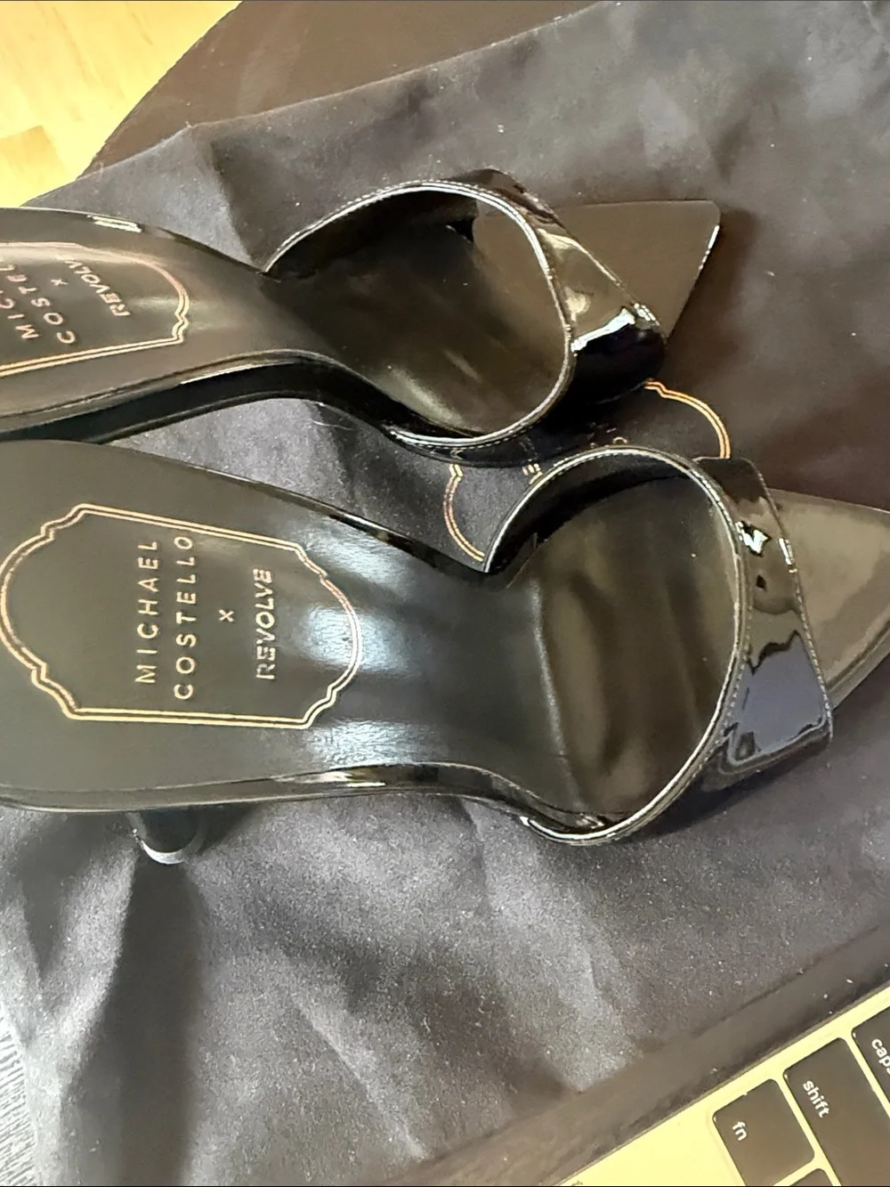 Michael Costello x Revolve Gerona Sandal Black
